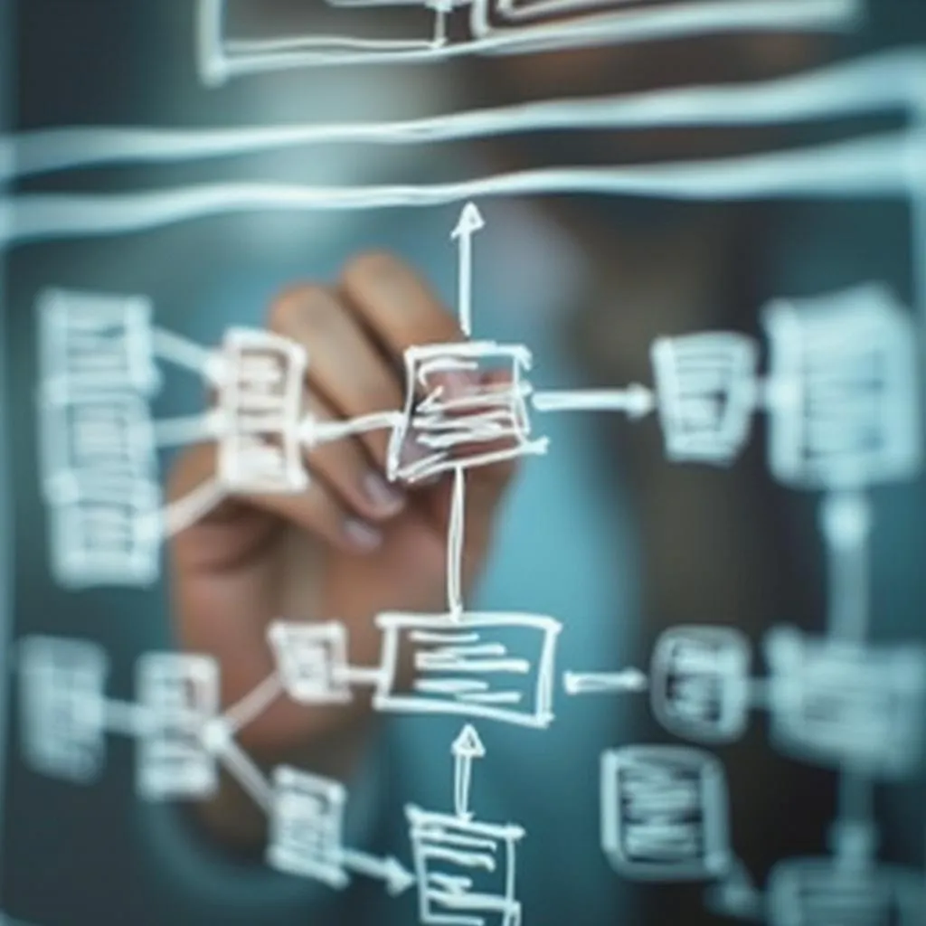 A flowchart or diagram representing a clear methodology