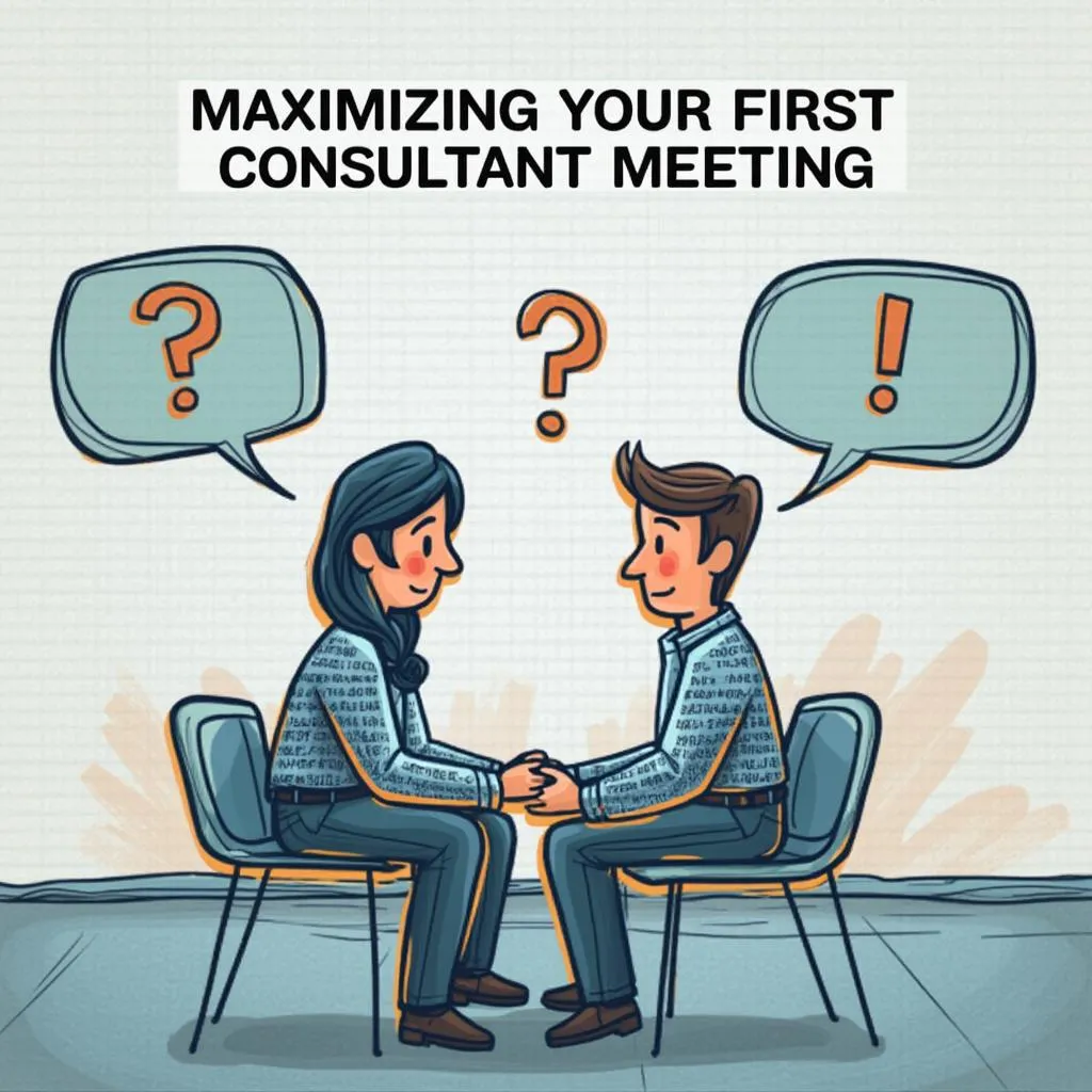 Webinar graphic for initial consultant meetings